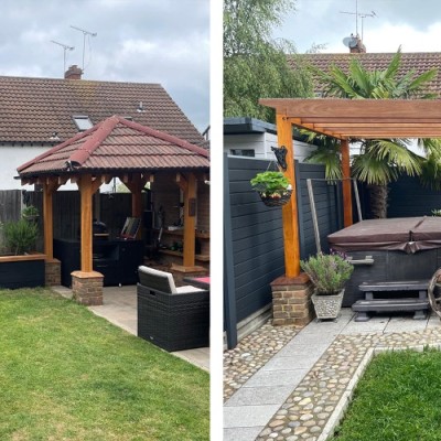 Before and After Fence Installation